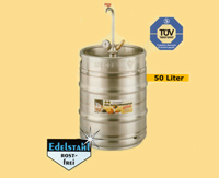 Edelstahlfass - Druckfass f�r Getr�nke