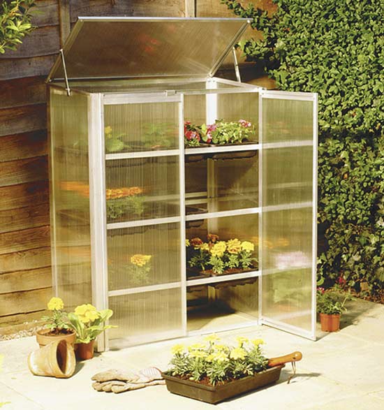 Das Mini Gew�chshaus aus Aluminium