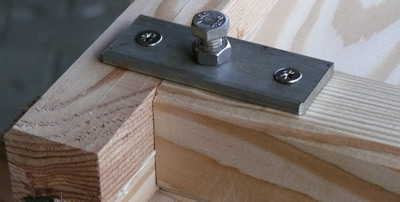 Pflanzk�bel Schraubfu� aus Edelstahl rostfrei