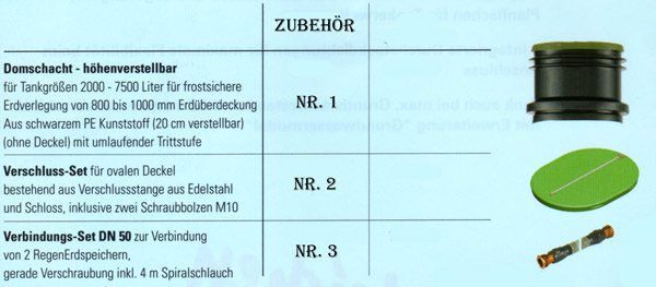 Zubeh�r Regenwasserauffangbeh�lter RTMO