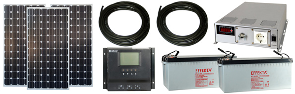 Solar Profi Set f�r den Garten mit 3000 Watt Leistung.