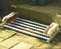 Trittmatte mit B�rsten