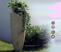 Wasserbehälter mit Pflanzschale Wasserbehälter mit Pflanzschale